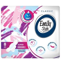 Прокладки ультра CLASSIС Супер 8шт 8243 Emily Style /24