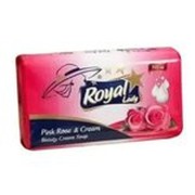 ROYAL Lady мыло 140г Розовая роза и Молоко /48