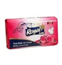 ROYAL Lady мыло 140г Розовая роза и Молоко /48