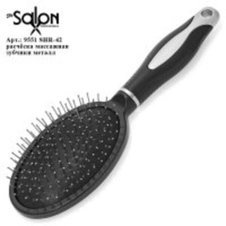 Расческа Salon 9551 SHR-42 овал метал.