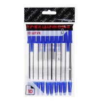 Ручка шарик. PO40 10шт син. 102-048