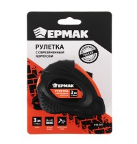 Рулетка 3м*16 Ермак обрезин. корпус 658-087