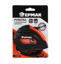Рулетка 5м*19мм Ермак обрезин.корпус 658-088