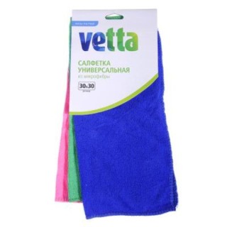 Салфетки Микрофибра 30*30 VETTA 448-205 Набор 3шт 