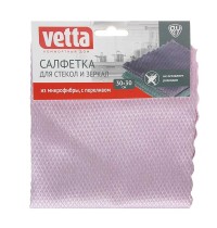Салфетки Микрофибра 30*30 VETTA 448-276 д/стекла