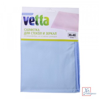 Салфетки Микрофибра 30*40 VETTA 448-073 д/стекла