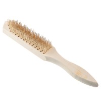 Щетка по металлу 6-ти рядная дер. ручка 656-066