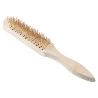 Щетка по металлу 6-ти рядная дер. ручка 656-066