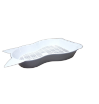 Туалет для кошек Кошка с сеткой мал 41*25,5*6  11070