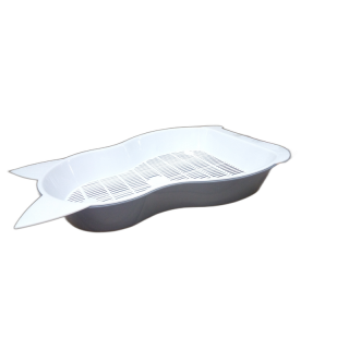 Туалет для кошек Кошка с сеткой мал 41*25,5*6  11070