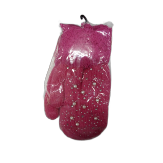 Варежки детск. Стразы д/дев.