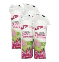 Ватные диски 80шт в ассортим.