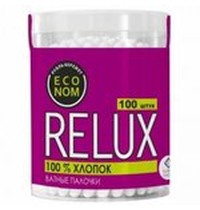 Ватные палочки 100шт банка Relux /24