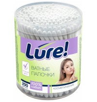 Ватные палочки 200шт банка LURE /36