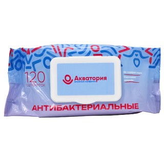 Влаж. салф. Акватория 120шт Антибактер Клапан /16