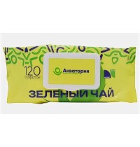 Влаж. салф. Акватория 120шт Зеленый чай  Клапан /16