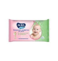 Влаж. салф. Аура 15шт Детские Ультра Комфорт/110