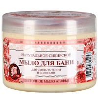 Жид. мыло д/бани Цветочное мыло Агафьи 500мл